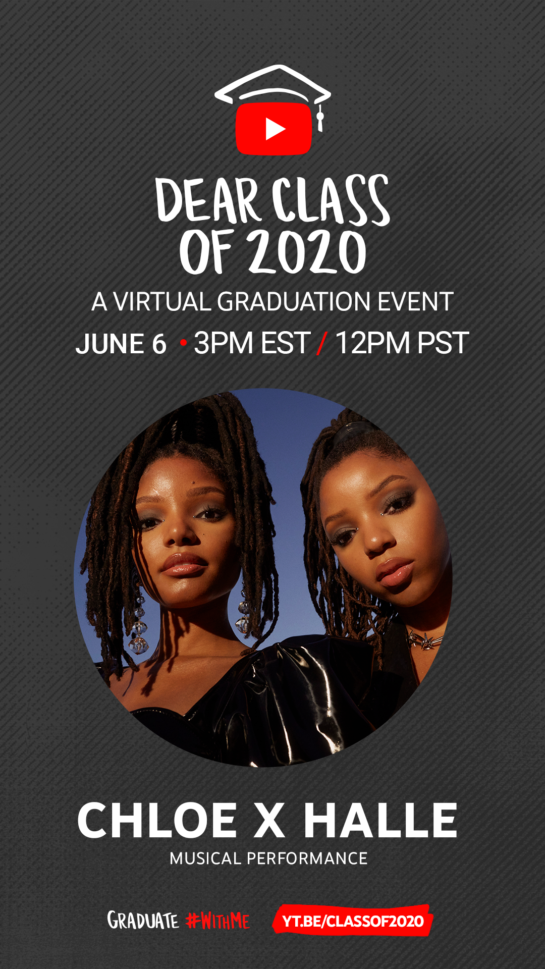 YT_DearClassof2020_Talent_ChloexHalle_IGStories_EventPhoto